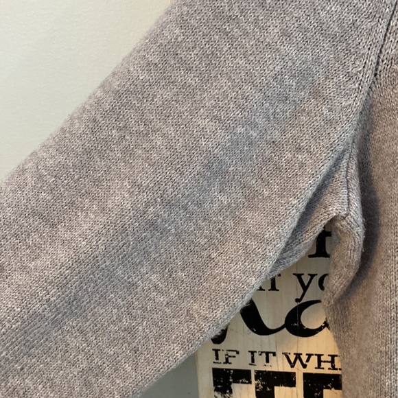 DC Sweater Grey Floral Knit Size X - Picture 5 of 6